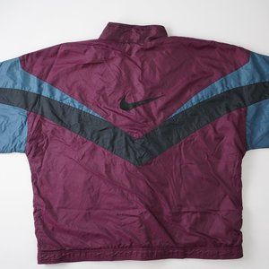 Vintage Y2K Nike Windbreaker Track Jacket Big Swoosh Colorblock Mens Size XL